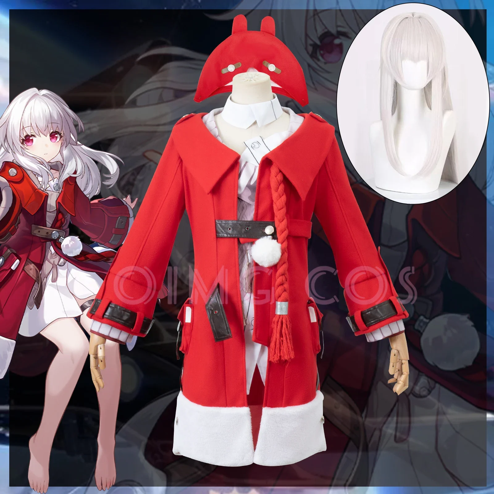 Clara Cosplay Costume Honkai Star Rail Carnival Uniform Wig Anime Halloween Costumes Men Game
Clara Cosplay Costume Honkai Star Rail Carnival Uniform Wig Anime Halloween Costumes Men Game