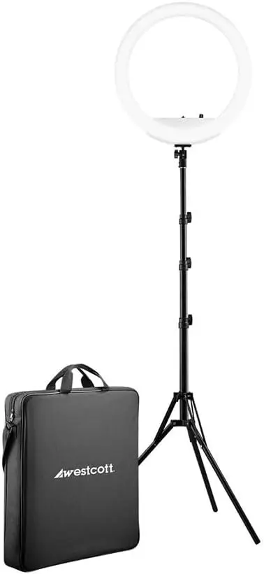 18” Bi-Color LED Ring Light Kit with Batteries and Stand Professional Studio Continuous Lighting for Photography, Video Conferen
18” Bi-Color LED Ring Light Kit with Batteries and Stand Professional Studio Continuous Lighting for Photography, Video Conferen