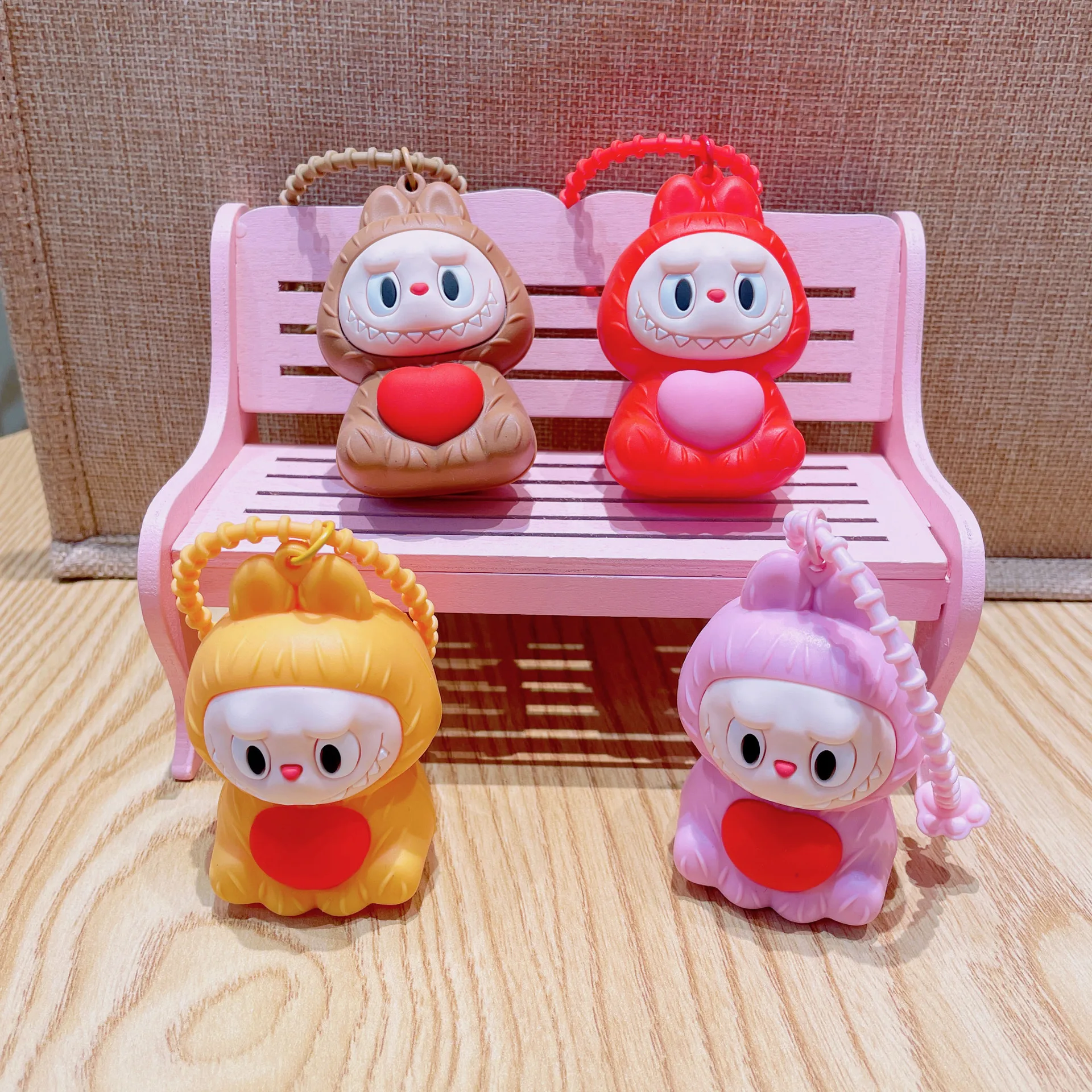New Labubu Creative Cartoon Heart Keychain Bag Pendant Car Key Link Cute DIY Jewelry Decoration Decorative Gifts
New Labubu Creative Cartoon Heart Keychain Bag Pendant Car Key Link Cute DIY Jewelry Decoration Decorative Gifts