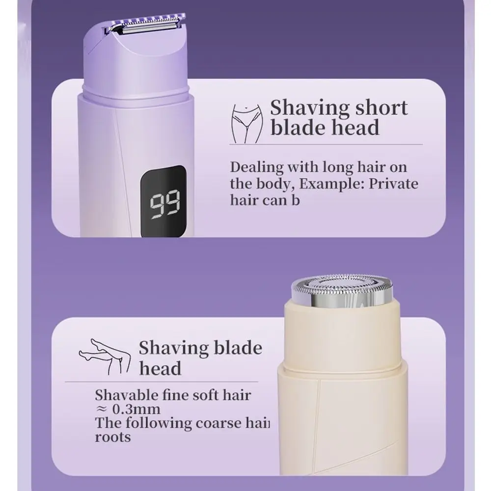 Средство для удаления волос 2-в-1 с ЖК-экраном, низкий уровень шума, регулируемая женская бритва для влажного и сухого использования, дисплей мощности, электрический эпилятор для всего тела 
Средство для удаления волос 2-в-1 с ЖК-экраном, низкий уровень шума, регулируемая женская бритва для влажного и сухого использования, дисплей мощности, электрический эпилятор для всего тела