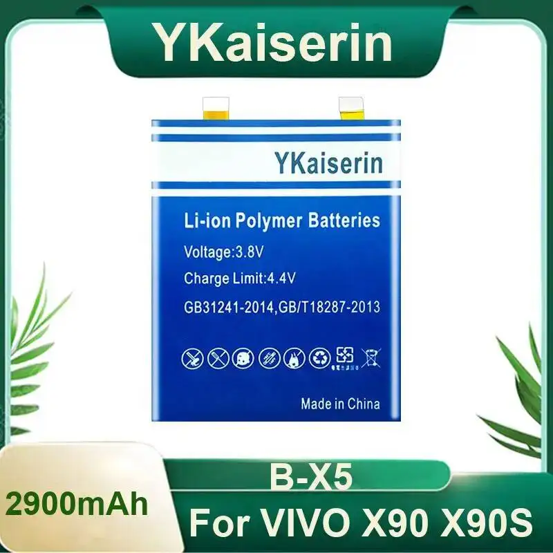 Сменный аккумулятор мобильного телефона премиум-класса для Vivo X90 X90S B-X5 2900 мАч
Сменный аккумулятор мобильного телефона премиум-класса для Vivo X90 X90S B-X5 2900 мАч