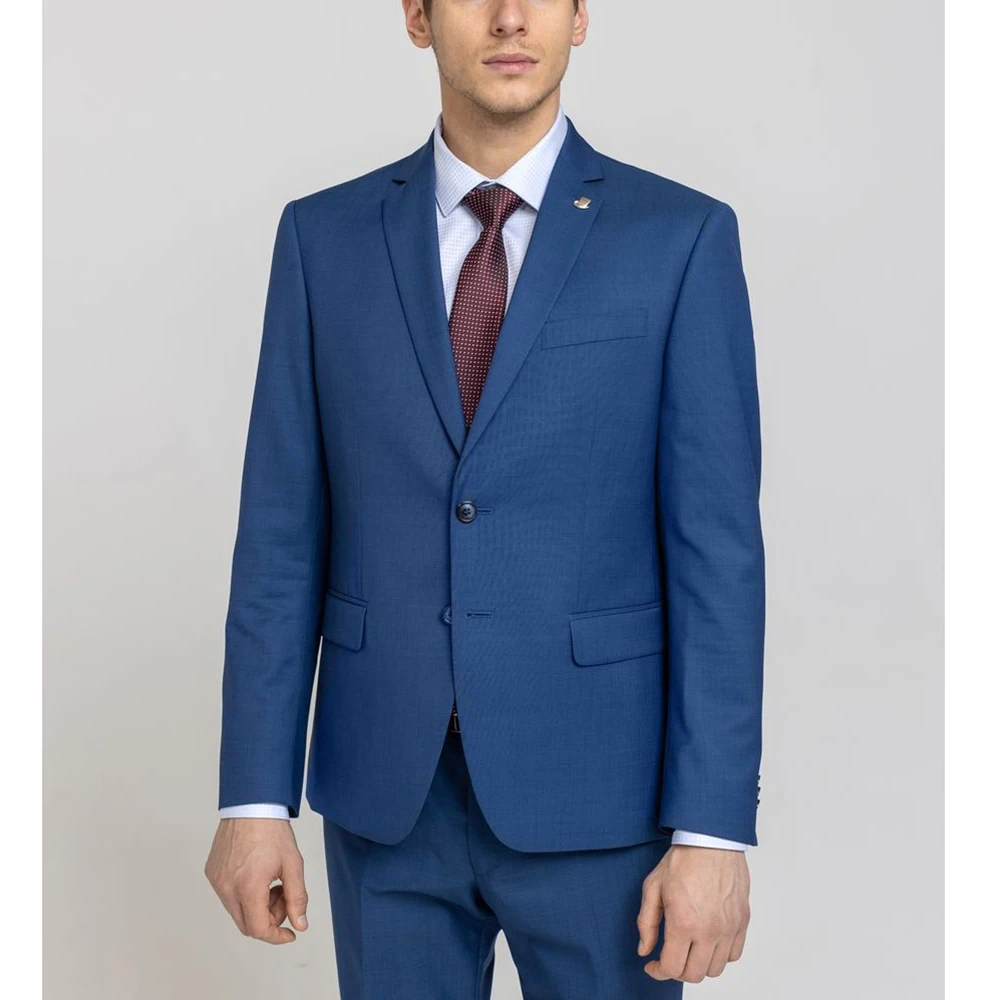 Suit For Men Blazer Single Breasted Notched Lapel Terno Elegant Casual Groom Outfits Blue Two Piece Jacket Pants Slim Fit Coat
Suit For Men Blazer Single Breasted Notched Lapel Terno Elegant Casual Groom Outfits Blue Two Piece Jacket Pants Slim Fit Coat