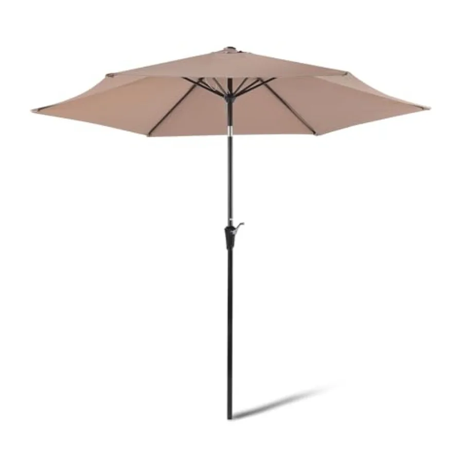 Patio Umbrella with Crank Lift and Push Button Tilt, 10 Foot, Tan
Patio Umbrella with Crank Lift and Push Button Tilt, 10 Foot, Tan