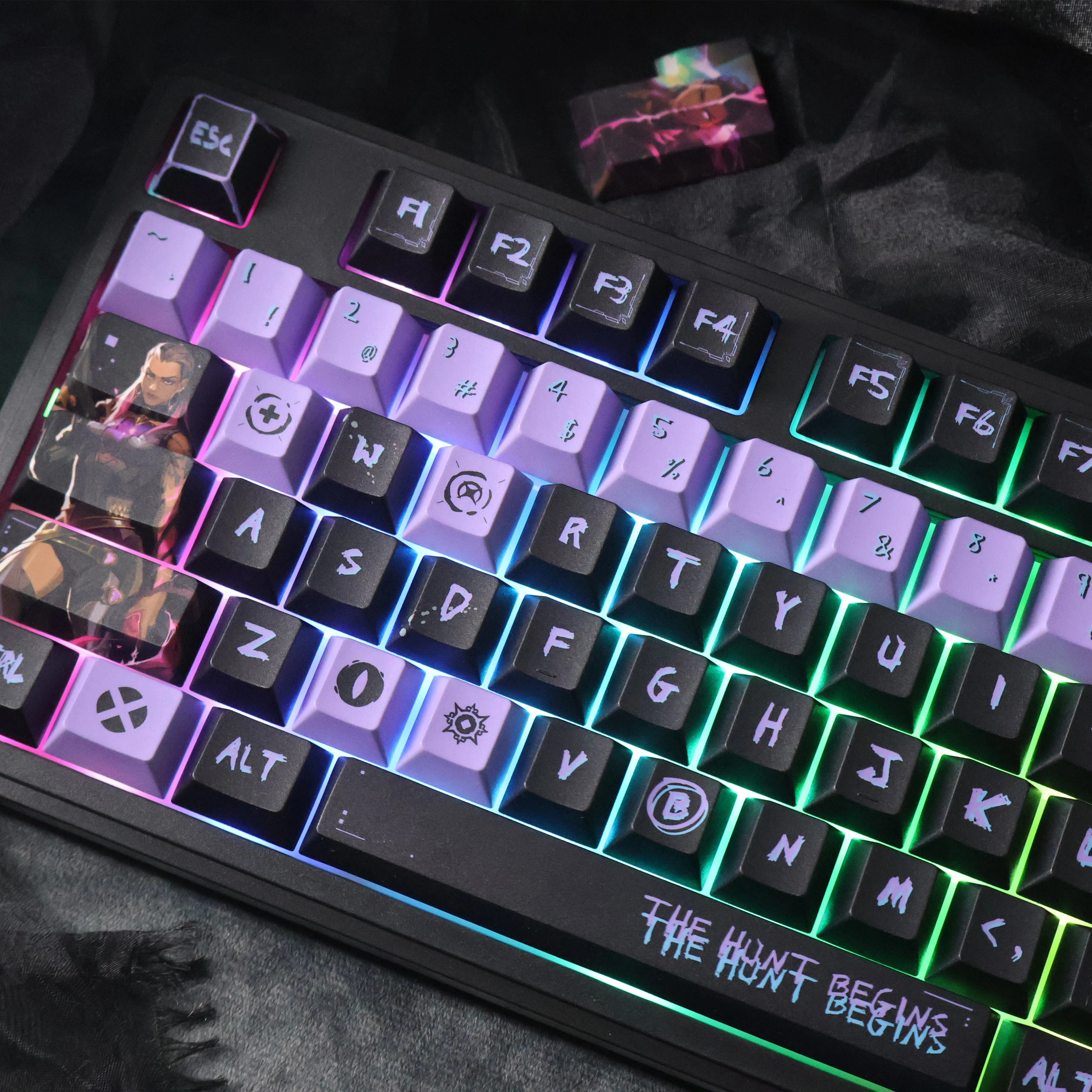 Reyna Keycap Cherry Profile Valorant Theme Anime Game Character Keycaps PBT Sublimation Purple Black Mechanical Keyboard Caps
Reyna Keycap Cherry Profile Valorant Theme Anime Game Character Keycaps PBT Sublimation Purple Black Mechanical Keyboard Caps