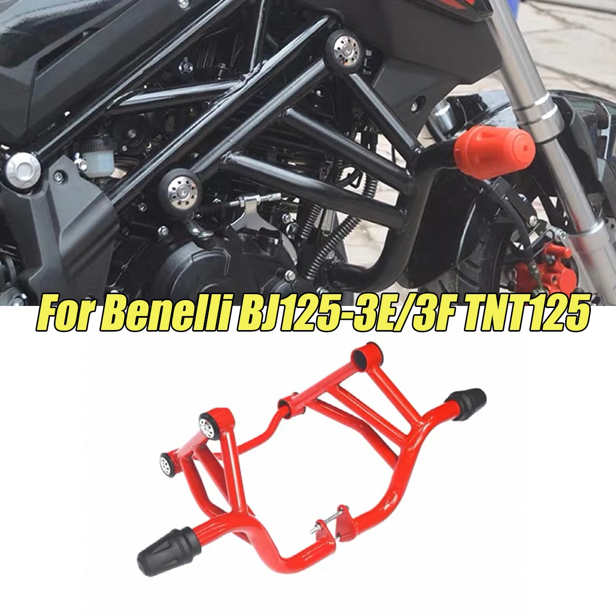 Fit For Benelli BJ125-3E/3F TNT125 Motorcycle Accessories Engine Bumper Guard Crash Bar Front Guard Bars Protector Frame
Fit For Benelli BJ125-3E/3F TNT125 Motorcycle Accessories Engine Bumper Guard Crash Bar Front Guard Bars Protector Frame