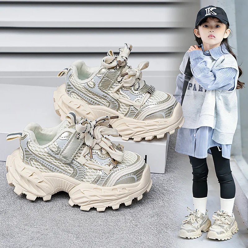 Thick-soled Children's Sports Shoes Autumn Leather Fashion Girl's Running Shoes Boys' Casual Shoes Lace-up Soft Sole Kids Shoes
Thick-soled Children's Sports Shoes Autumn Leather Fashion Girl's Running Shoes Boys' Casual Shoes Lace-up Soft Sole Kids Shoes