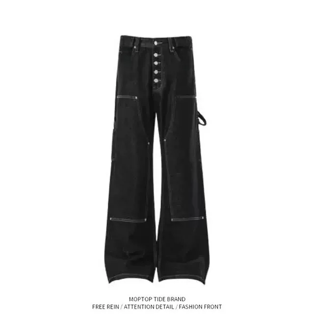 American Workwear Style Men's Jeans Multiple Pockets Straight Leg Long Casual Trendy Denim High End Pants Youthful Popular
American Workwear Style Men's Jeans Multiple Pockets Straight Leg Long Casual Trendy Denim High End Pants Youthful Popular