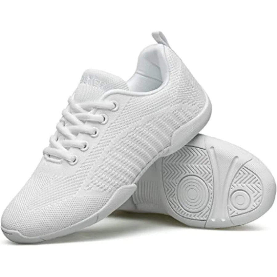 BAXINIER Girls White Cheerleading Shoes Breathable Youth Cheer Competition Sneakers Athletic Training Dance Tennis Walking Shoe
BAXINIER Girls White Cheerleading Shoes Breathable Youth Cheer Competition Sneakers Athletic Training Dance Tennis Walking Shoe