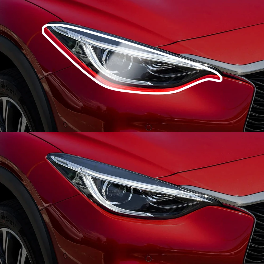 For Infiniti QX30 QX50 QX55 Pre-Cut TPU Car Headlight PPF Smoke Black High Gloss Anti-Scratch Protective Vinyl Wrap Cover Kit
For Infiniti QX30 QX50 QX55 Pre-Cut TPU Car Headlight PPF Smoke Black High Gloss Anti-Scratch Protective Vinyl Wrap Cover Kit