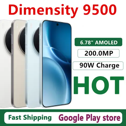 Originele Vivo X300 Pro mobiele telefoon Afmeting 9500 IP69 Waterdicht 6,78 "AMOLED 200.0MP 90W Lading Android 16.0 OTA 6510mAh