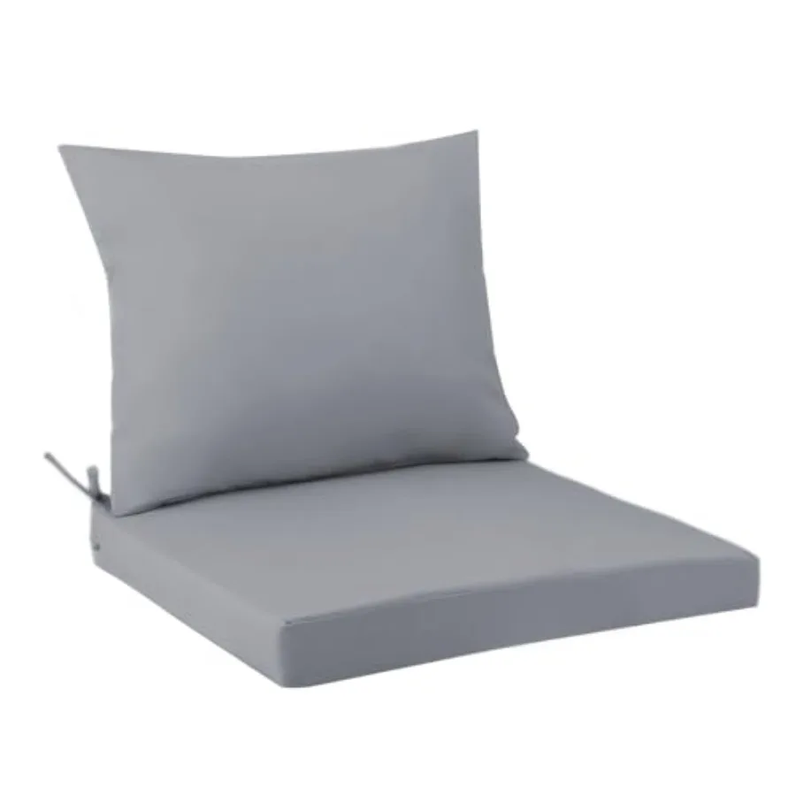 Outdoor Seat Cushion Set 22 x 22 In, Water-Resistant and Fade-Resistan, Patio Furniture Cushions with Removable Cover Deep Seat
Outdoor Seat Cushion Set 22 x 22 In, Water-Resistant and Fade-Resistan, Patio Furniture Cushions with Removable Cover Deep Seat