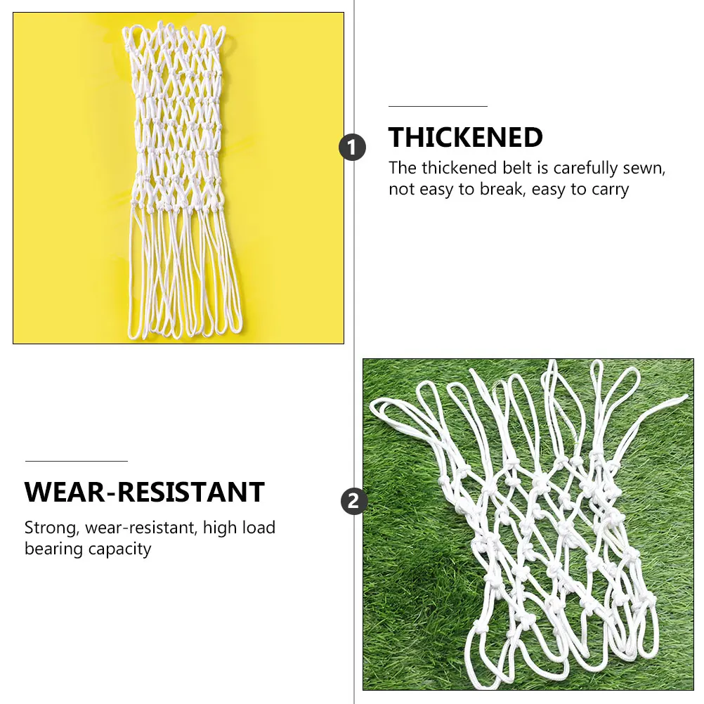 2 Pcs Basketball Net Training Nets Equipment On The Door Professional Playing Nylon Woven Weatherproof
2 Pcs Basketball Net Training Nets Equipment On The Door Professional Playing Nylon Woven Weatherproof