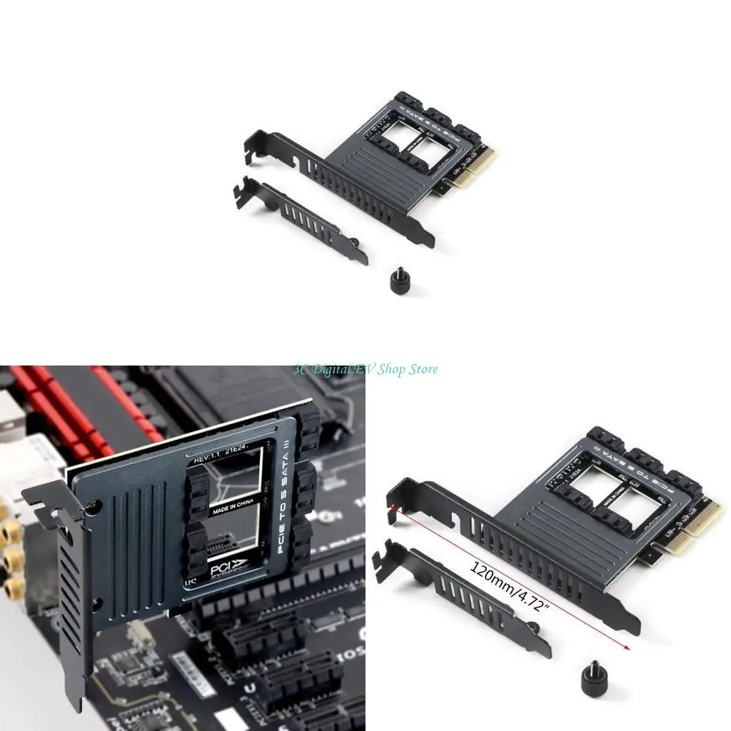E74D 5 Port III 6GB/S PCI-E To SATAController SSD Card High Speed Accelerator
E74D 5 Port III 6GB/S PCI-E To SATAController SSD Card High Speed Accelerator