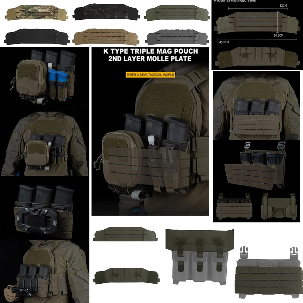 Открытый тактический журнал K-типа тройного калибра с переходной пластиной MOLLE на внешнем слое, аксессуары для переноски охотничьих тарелок
Открытый тактический журнал K-типа тройного калибра с переходной пластиной MOLLE на внешнем слое, аксессуары для переноски охотничьих тарелок