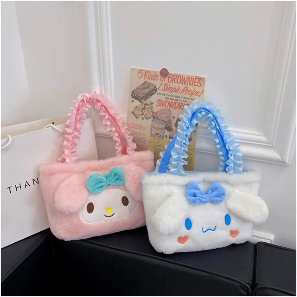 Sanrio Stuffed Handbag Wrist Bag Sweet Cute Cinnamoroll Hello Kitty Kuromi Ribbon Handheld Square Bags New Cartoon Commuter Bags
Sanrio Stuffed Handbag Wrist Bag Sweet Cute Cinnamoroll Hello Kitty Kuromi Ribbon Handheld Square Bags New Cartoon Commuter Bags