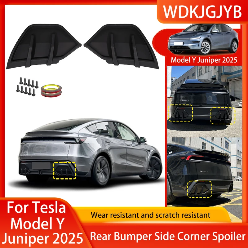 Rear Bumper Side Corner Diffuser Lip For Tesla Model Y Juniper 2025 Splitters Lower Corner Spoiler Aprons Wrap Angle Accessories
Rear Bumper Side Corner Diffuser Lip For Tesla Model Y Juniper 2025 Splitters Lower Corner Spoiler Aprons Wrap Angle Accessories