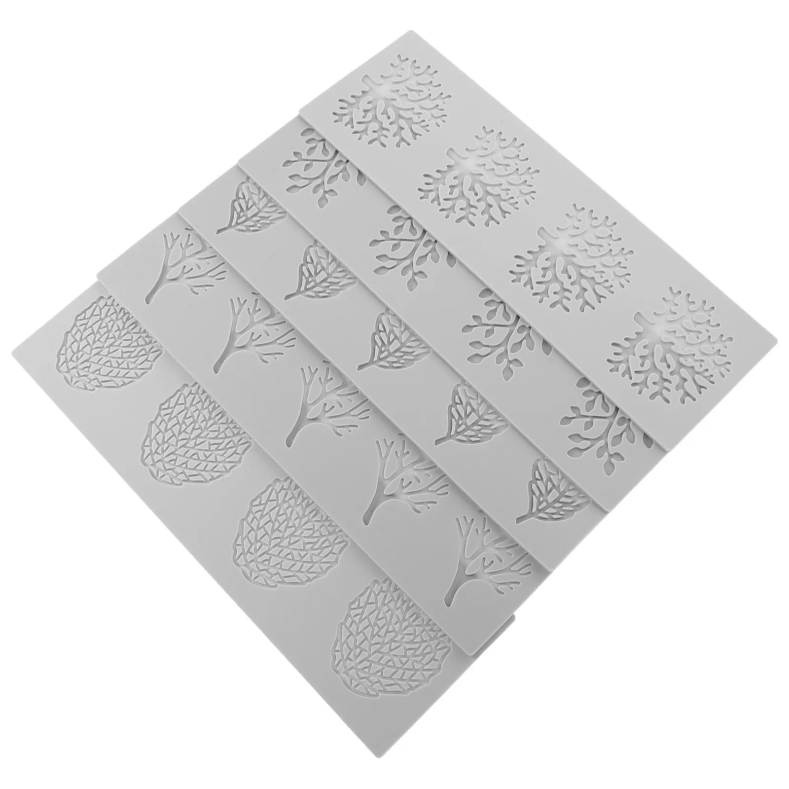 5Pcs Silicone Leaf Fondant Mold Food Grade Non-Stick Reusable Baking Tool for Cake Decorating Chocolate Cookies Polymer Clay
5Pcs Silicone Leaf Fondant Mold Food Grade Non-Stick Reusable Baking Tool for Cake Decorating Chocolate Cookies Polymer Clay