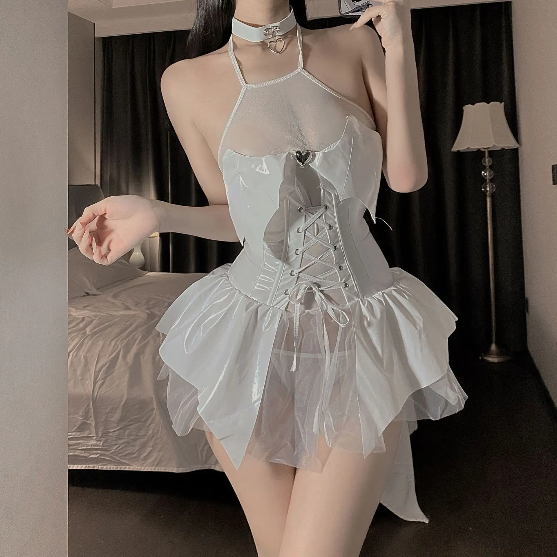 Naughty Witch Sexy Lingerie Cosplay Hot Uniform PULeather Open Crotch Bodysuit Kawaii Transparent Chest Jumpsuit Rabbit Costumes
Naughty Witch Sexy Lingerie Cosplay Hot Uniform PULeather Open Crotch Bodysuit Kawaii Transparent Chest Jumpsuit Rabbit Costumes