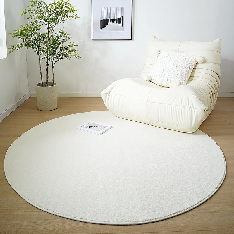 Minimalist Style Living Room Decoration Round Carpet Thick Plush Cloakroom Mat Solid Color Rugs for Bedroom Home Fluffy Soft Rug
Minimalist Style Living Room Decoration Round Carpet Thick Plush Cloakroom Mat Solid Color Rugs for Bedroom Home Fluffy Soft Rug
