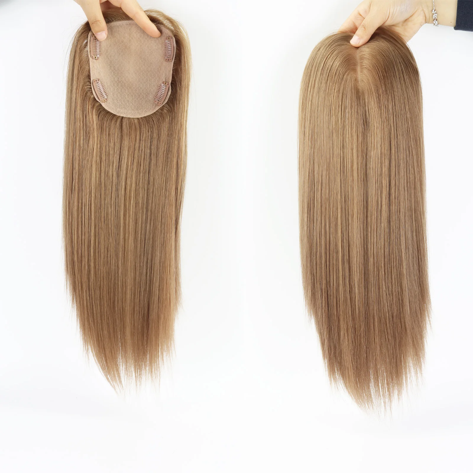 5x5'' Silk Base Topper With Real Scalp Look 150% Density Double Drawn Golden Brown Real Virgin Human Hair Toupee Same Length
5x5'' Silk Base Topper With Real Scalp Look 150% Density Double Drawn Golden Brown Real Virgin Human Hair Toupee Same Length