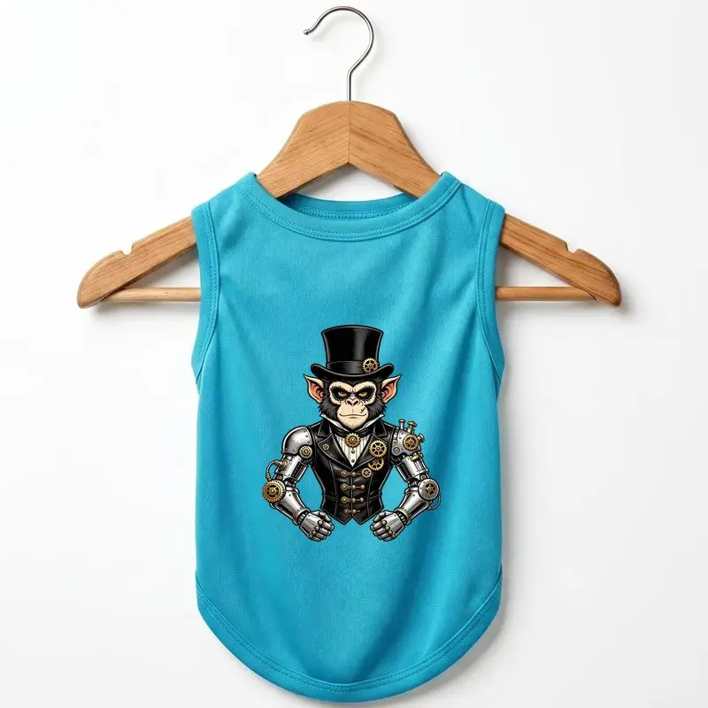 Dog Summer Cooling Vest, Steampunk Monkey Print, Breathable Mesh, Sun Protection, Thin Pet Clothes, Fashionable
Dog Summer Cooling Vest, Steampunk Monkey Print, Breathable Mesh, Sun Protection, Thin Pet Clothes, Fashionable