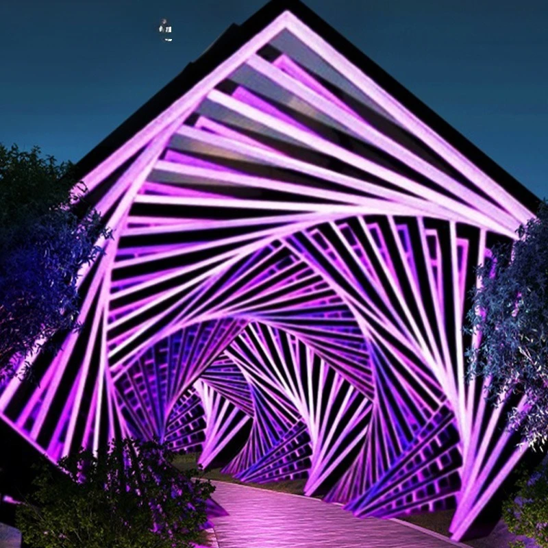 LED time tunnel light scenic park square corridor outdoor waterproof custom landscape geometric arch light
LED time tunnel light scenic park square corridor outdoor waterproof custom landscape geometric arch light