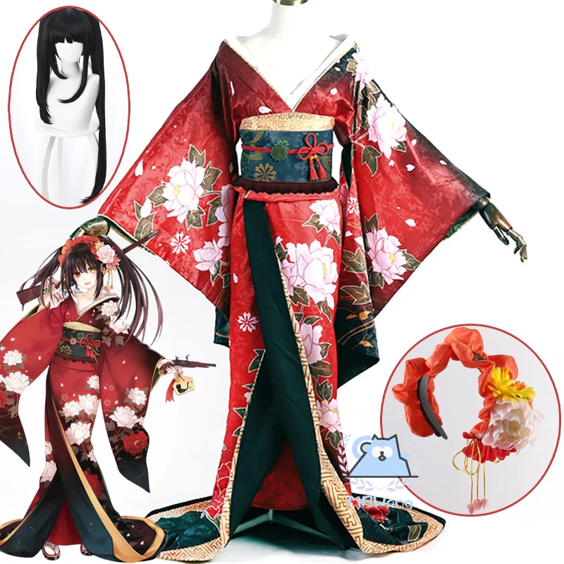 AnimeDate A Live Kurumi Tokisaki Cosplay Costume Kurumi Cosplay kimono Japanese Geisha Style kimono For Hallowmas Party Women
AnimeDate A Live Kurumi Tokisaki Cosplay Costume Kurumi Cosplay kimono Japanese Geisha Style kimono For Hallowmas Party Women