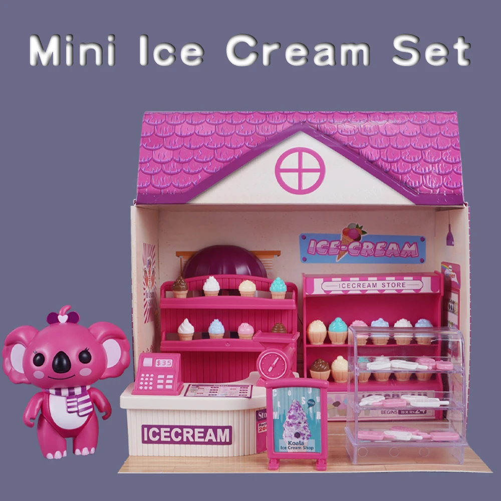3D Cardboard Puzzle Dollhouse Ice Cream Shop Koala Doll Accessories 1:12 Miniature Furniture Model Play House Kitchen Toy Gift
3D Cardboard Puzzle Dollhouse Ice Cream Shop Koala Doll Accessories 1:12 Miniature Furniture Model Play House Kitchen Toy Gift