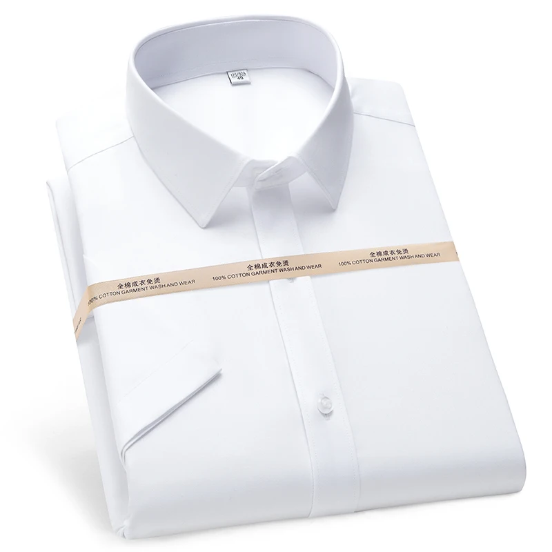 Men’s Business Short Sleeve Shirts DP No Ironing Elegant Office Formal Dress Shirt Casual Standard Male Cotton Workwear Shirts
Men’s Business Short Sleeve Shirts DP No Ironing Elegant Office Formal Dress Shirt Casual Standard Male Cotton Workwear Shirts