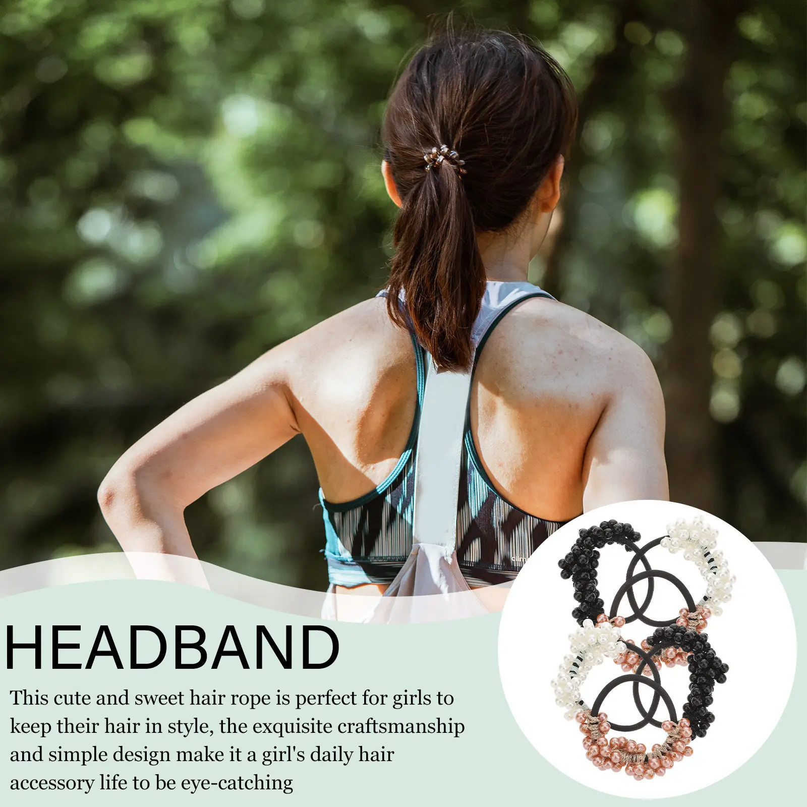 6Pcs Pearl Hair Accessories Elegant Beaded Hair Ties Flexible Elastic Scrunchies for Women Secure Long-Lasting Ponytail Holders
6Pcs Pearl Hair Accessories Elegant Beaded Hair Ties Flexible Elastic Scrunchies for Women Secure Long-Lasting Ponytail Holders
