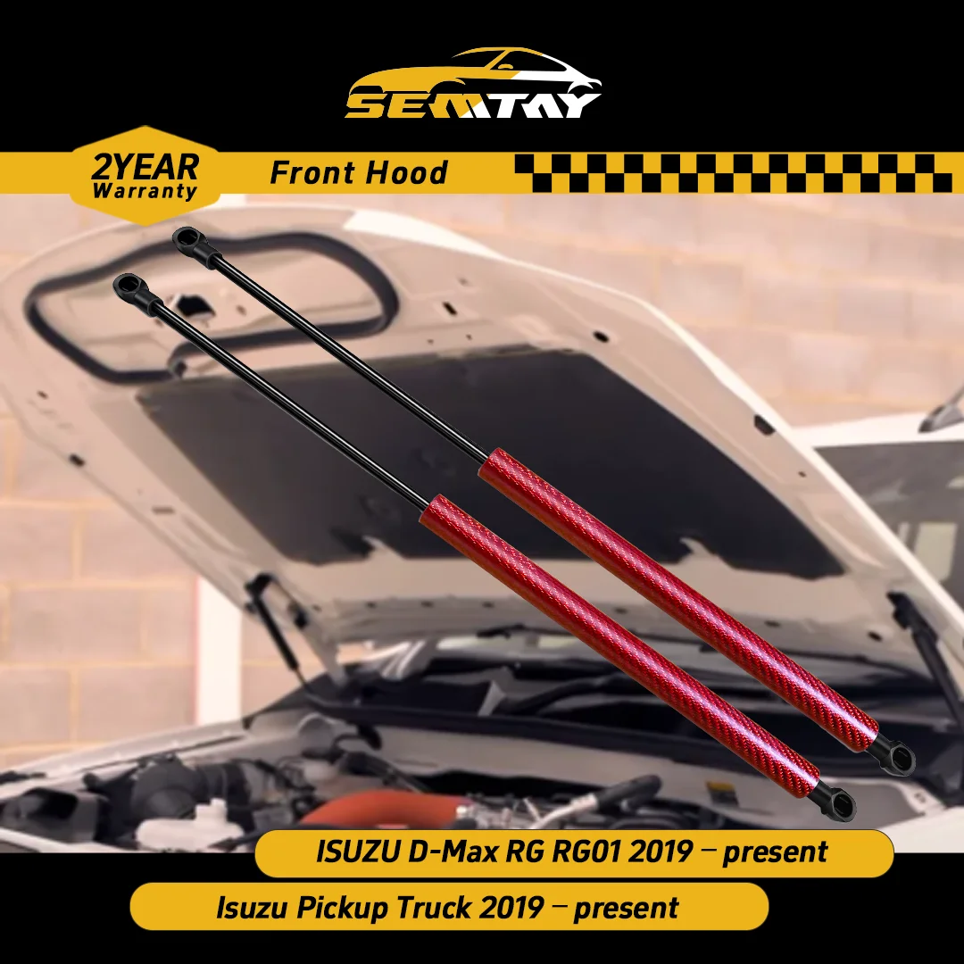 Стойки капота SEMTAY, совместимые с D-Max RG RG01/пикапом 2019–настоящее время поддержки подъема капота, пружинные амортизаторы, демпфер
Стойки капота SEMTAY, совместимые с D-Max RG RG01/пикапом 2019–настоящее время поддержки подъема капота, пружинные амортизаторы, демпфер
