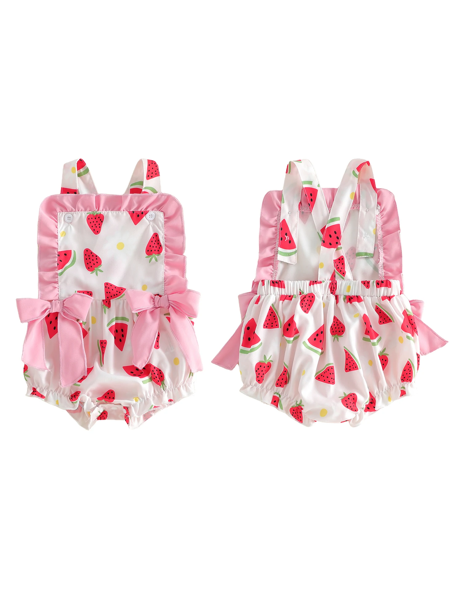 Adorable Toddler Girl Floral Print Sleeveless Romper with Bowknot Detail and Ruffle Trim for Summer Beach Outfits
Adorable Toddler Girl Floral Print Sleeveless Romper with Bowknot Detail and Ruffle Trim for Summer Beach Outfits