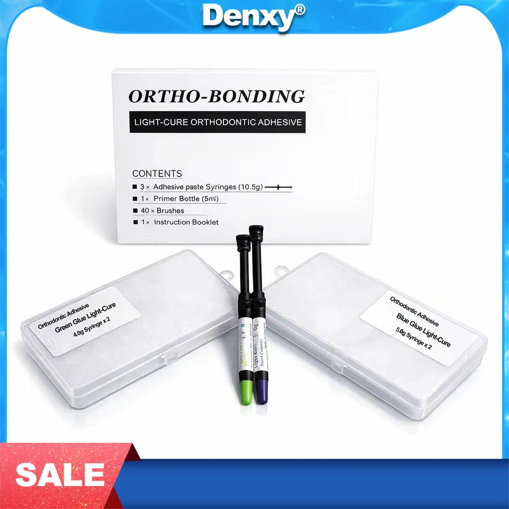 Denxy Dental Orthodontic Adhesive Blue Glue Green Glue Orthodontic Bonding Light Cure Dentists Material Bracket Bands Bonding
Denxy Dental Orthodontic Adhesive Blue Glue Green Glue Orthodontic Bonding Light Cure Dentists Material Bracket Bands Bonding