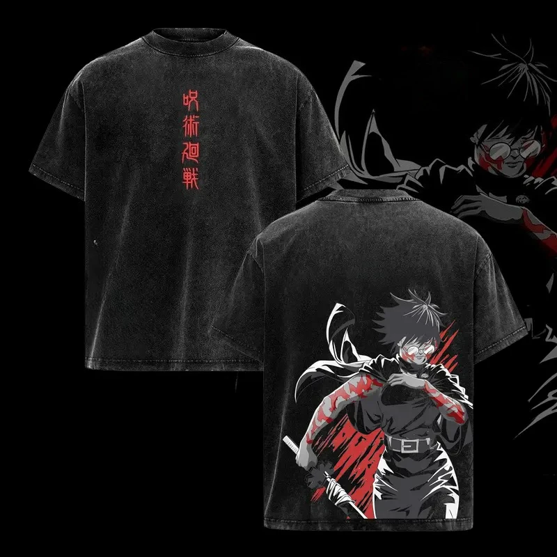 Zenin Maki Jujutsu Kaisen Anime Clothing Men Women Loose T-shirts Vintage Washed T Shirt Casual Cotton Tee Harajuku Male Tshirt
Zenin Maki Jujutsu Kaisen Anime Clothing Men Women Loose T-shirts Vintage Washed T Shirt Casual Cotton Tee Harajuku Male Tshirt