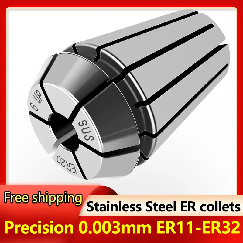 Stainless Steel Chuck Spring Collet accuracy 0.003mm UP ER11 ER16 ER20 ER25 ER32 Clamping Tools CNC Machine Parts
Stainless Steel Chuck Spring Collet accuracy 0.003mm UP ER11 ER16 ER20 ER25 ER32 Clamping Tools CNC Machine Parts