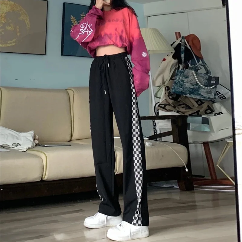 Women's Loose Fit Straight Leg Sports Pants Autumn Winter Slimming Bla Cheered Large Size Casual Wide Leg Trousers
Women's Loose Fit Straight Leg Sports Pants Autumn Winter Slimming Bla Cheered Large Size Casual Wide Leg Trousers