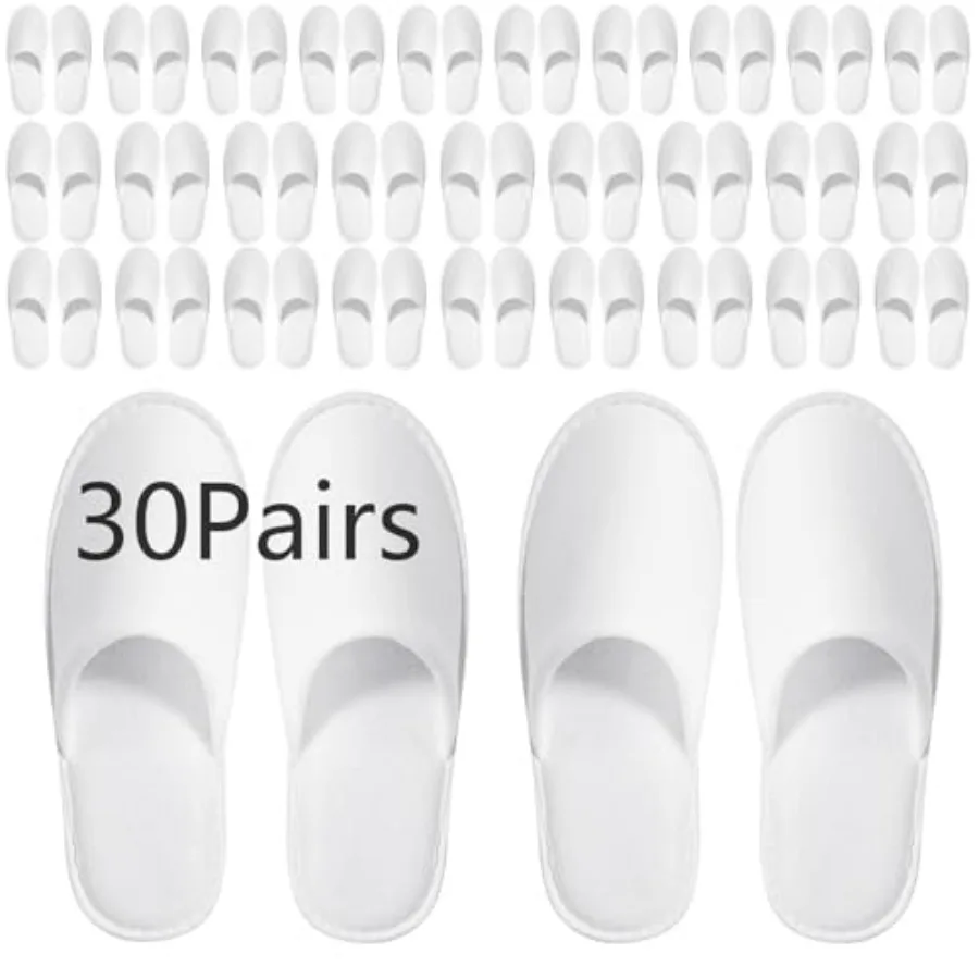 30Pairs Disposable Slippers For Guests Men's US 10/Women's US 11 Medium Applicable Spa Travel Hotel Slippers Disposable, Indivi
30Pairs Disposable Slippers For Guests Men's US 10/Women's US 11 Medium Applicable Spa Travel Hotel Slippers Disposable, Indivi