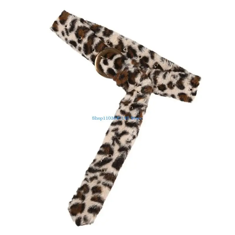 P88B Leopard Pattern Belt Furry Plush Belt Western Waistband for Hiphop Nightclub Use
P88B Leopard Pattern Belt Furry Plush Belt Western Waistband for Hiphop Nightclub Use