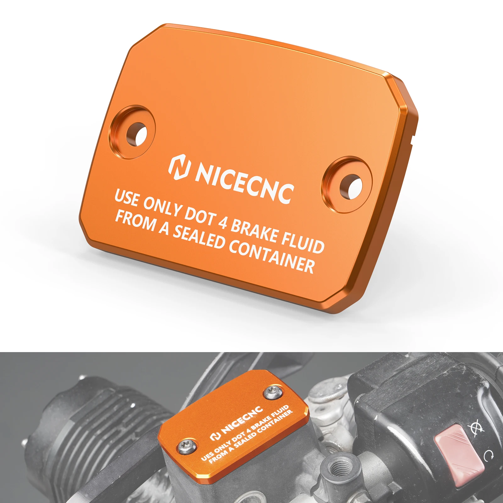 Front Brake Master Cylinder Lid Cover for KTM 690 SMC R 19-21 690 Enduro R 14-21 690 Duke 13-19 1050 ADV 15-16 1090 ADV R 16-19
Front Brake Master Cylinder Lid Cover for KTM 690 SMC R 19-21 690 Enduro R 14-21 690 Duke 13-19 1050 ADV 15-16 1090 ADV R 16-19