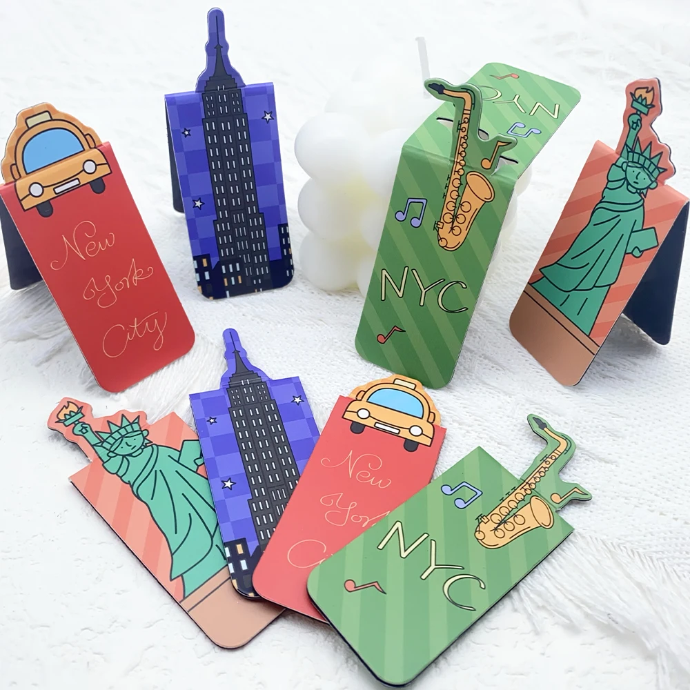 4pcs New York City Magnetic Bookmark Reading Pages Books Tagging Students Stationary Supplies DIY Aesthetic Creative Bookmark
4pcs New York City Magnetic Bookmark Reading Pages Books Tagging Students Stationary Supplies DIY Aesthetic Creative Bookmark