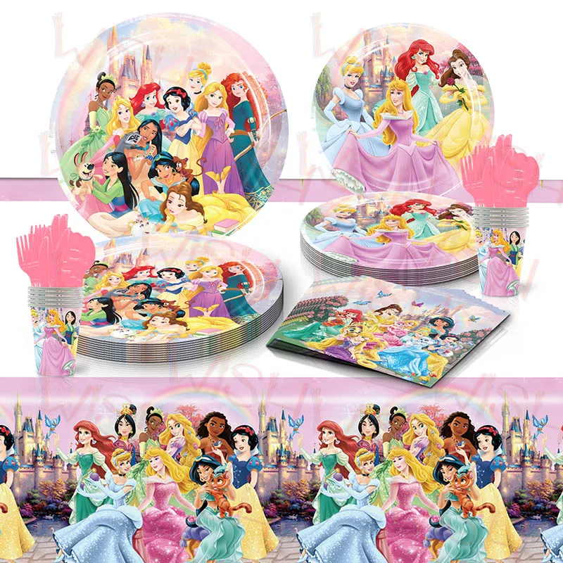 Disney Princess Mermaid Disposable Tableware Belle Snow White Party Supplies Paper Cup Girl Birthday Kindergarten Decoration
Disney Princess Mermaid Disposable Tableware Belle Snow White Party Supplies Paper Cup Girl Birthday Kindergarten Decoration