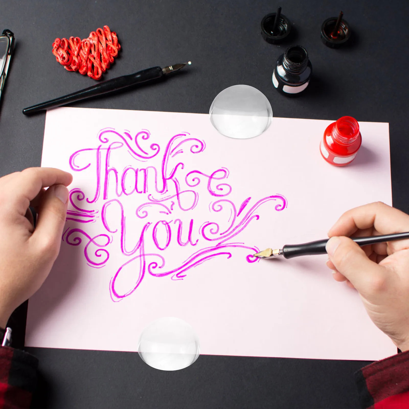 2pcs Crystal Hemisphere Paperweights 50mm Clear Dome Sewing Calligraphy Fabric Craft Weights Proper Weight
2pcs Crystal Hemisphere Paperweights 50mm Clear Dome Sewing Calligraphy Fabric Craft Weights Proper Weight