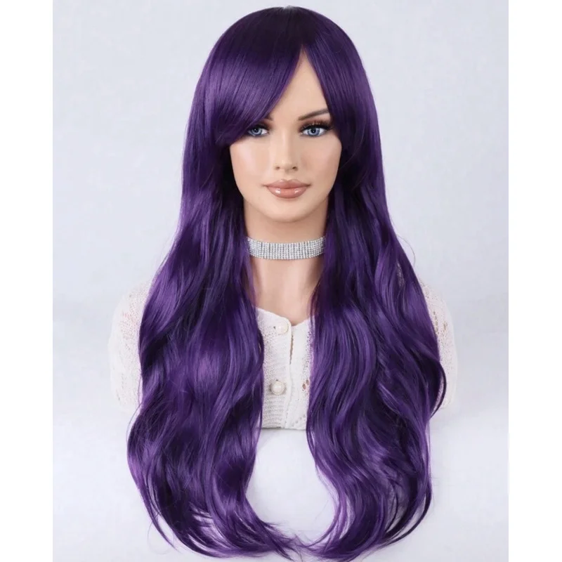 Long Wavy Synthetic Cosplay Wig Lot with Classic Cap-purple, ginger, blonde
Long Wavy Synthetic Cosplay Wig Lot with Classic Cap-purple, ginger, blonde