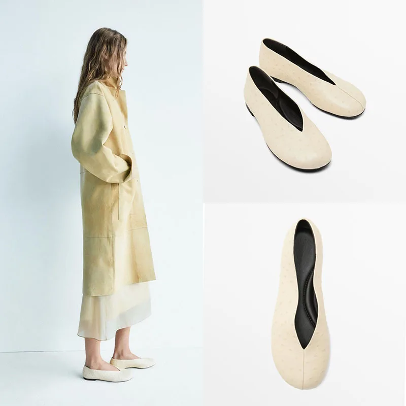 Withered Minimalist Fashionable Leather Flat Comfortable Versatile Casual Round Toe Ballet Woman Shoes Shoes For Woman Loafers
Withered Minimalist Fashionable Leather Flat Comfortable Versatile Casual Round Toe Ballet Woman Shoes Shoes For Woman Loafers