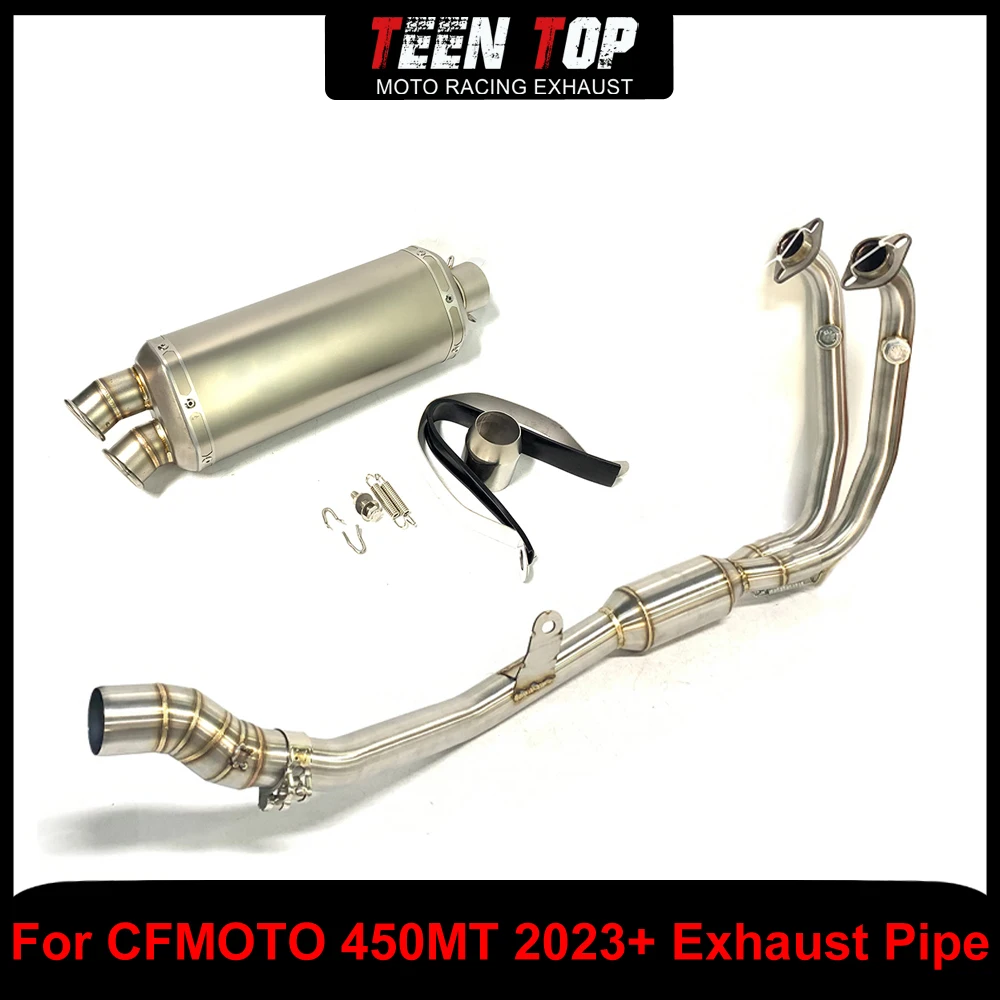 Motorcycle Stainless Steel Full Exhaust System For CF MOTO 450MT Exhaust Elbow Connection Pipe 450MT 2023+ Exhaust Muffler
Motorcycle Stainless Steel Full Exhaust System For CF MOTO 450MT Exhaust Elbow Connection Pipe 450MT 2023+ Exhaust Muffler