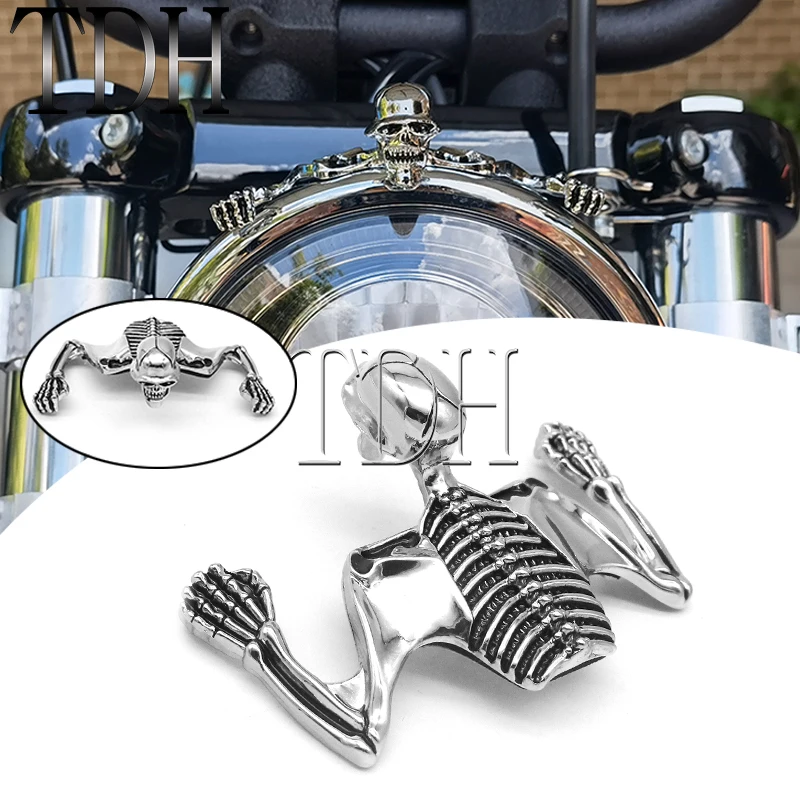 Steel Skeleton Decorative Figure Motorcycle 4.5" 5.75" 7" Headlight Visor Fender Skeleton Skull Chrome Statue For Harley Custom
Steel Skeleton Decorative Figure Motorcycle 4.5" 5.75" 7" Headlight Visor Fender Skeleton Skull Chrome Statue For Harley Custom