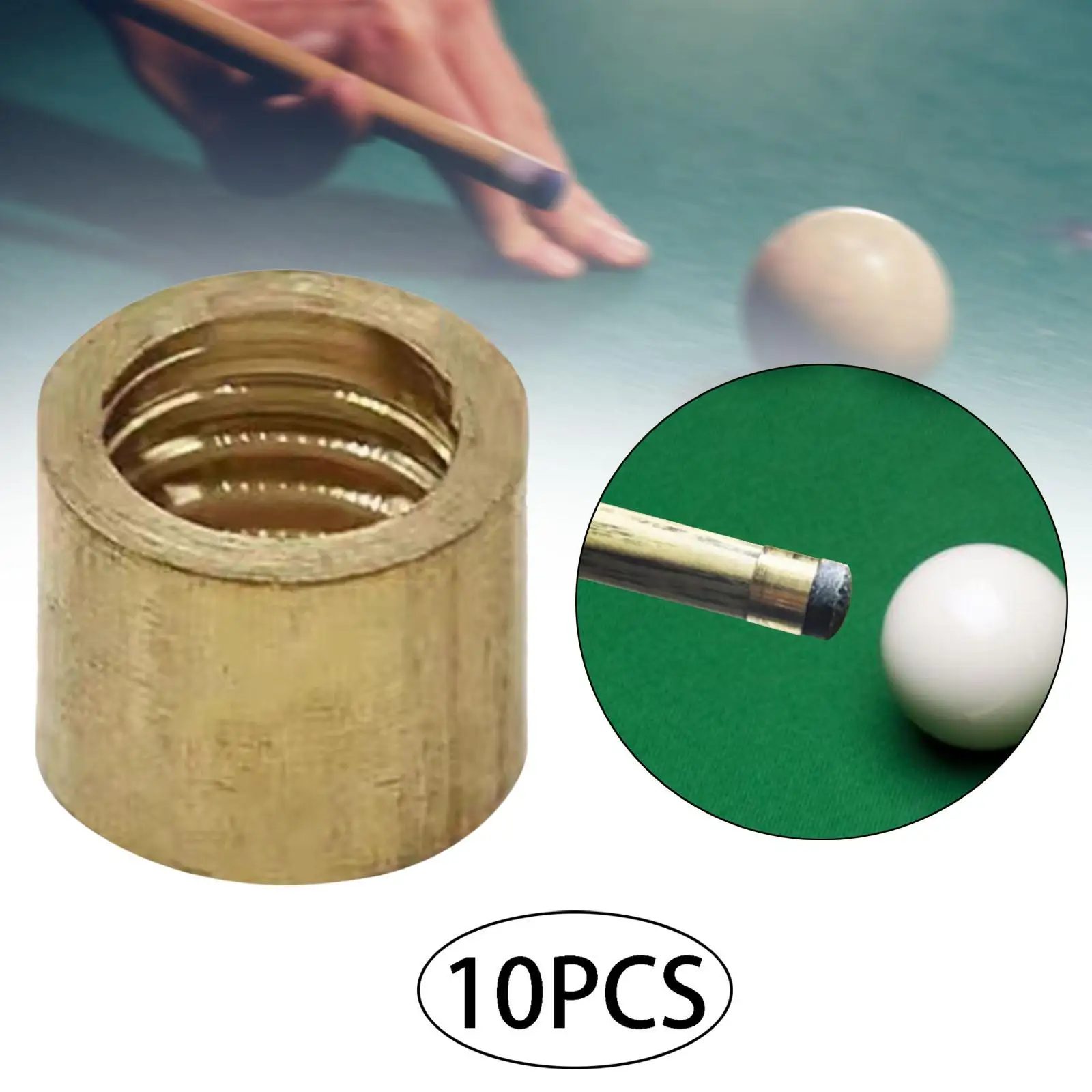 Billiard Cue Ferrule Cue Copper Hoop Lightweight Pool Cue Stick Repair Parts Billiards Accessory for Home or Club
Billiard Cue Ferrule Cue Copper Hoop Lightweight Pool Cue Stick Repair Parts Billiards Accessory for Home or Club