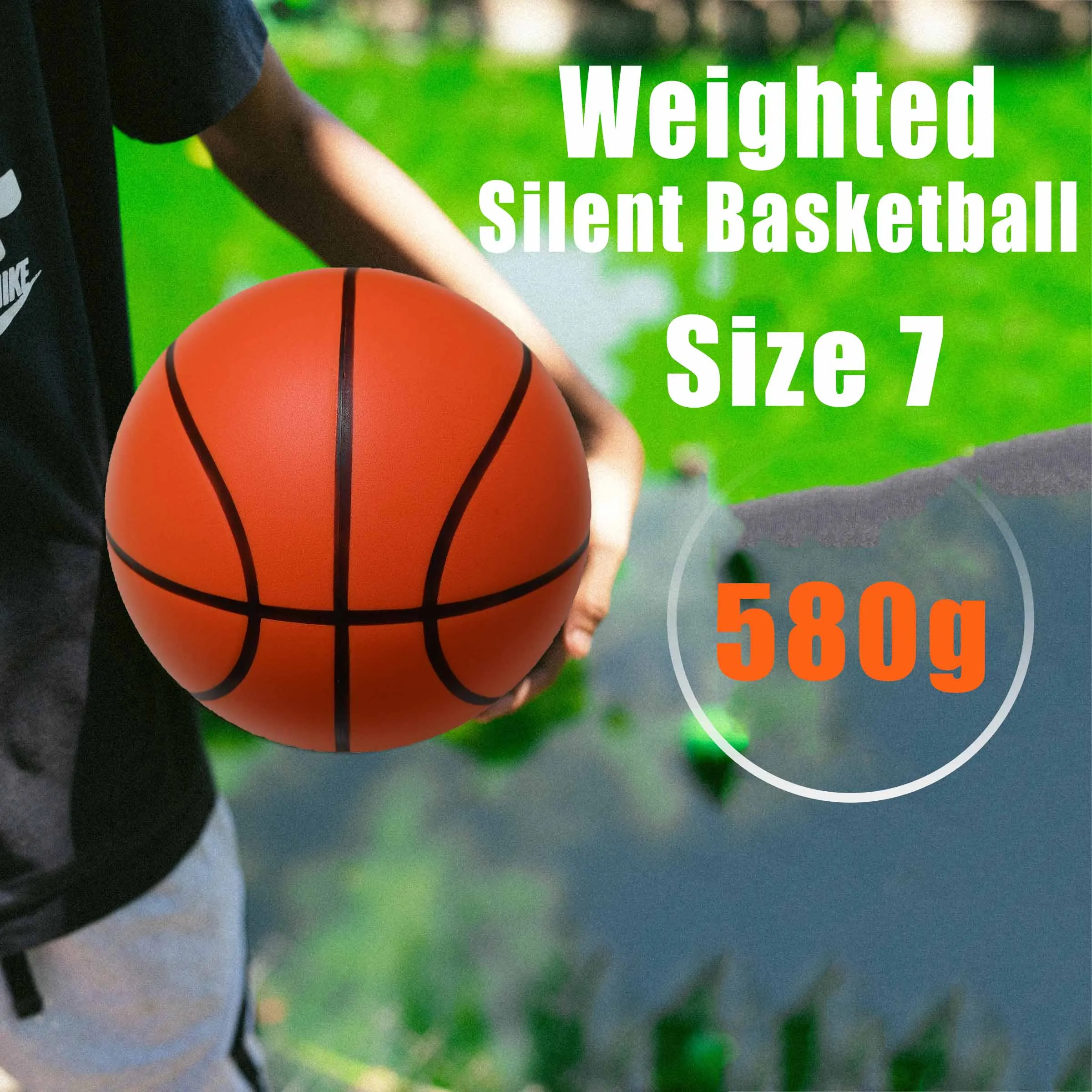 Weighted Silent Basketball 580g Simulated Real Basketball Weight Professional Indoor Training Quietly Standard Size 7(29.5inch) 
Weighted Silent Basketball 580g Simulated Real Basketball Weight Professional Indoor Training Quietly Standard Size 7(29.5inch)