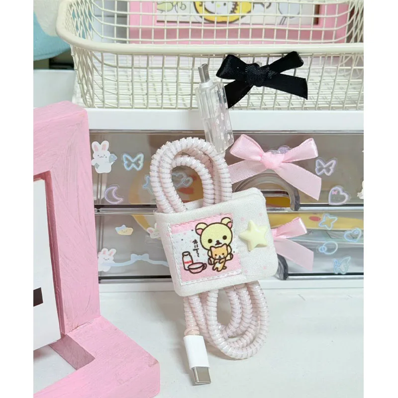 Kawaii Rilakkuma Charging Data Cable Storage Cute Portable Cable Organizer Car Office Bedroom Bedside Universal Girls Gifts Toys
Kawaii Rilakkuma Charging Data Cable Storage Cute Portable Cable Organizer Car Office Bedroom Bedside Universal Girls Gifts Toys