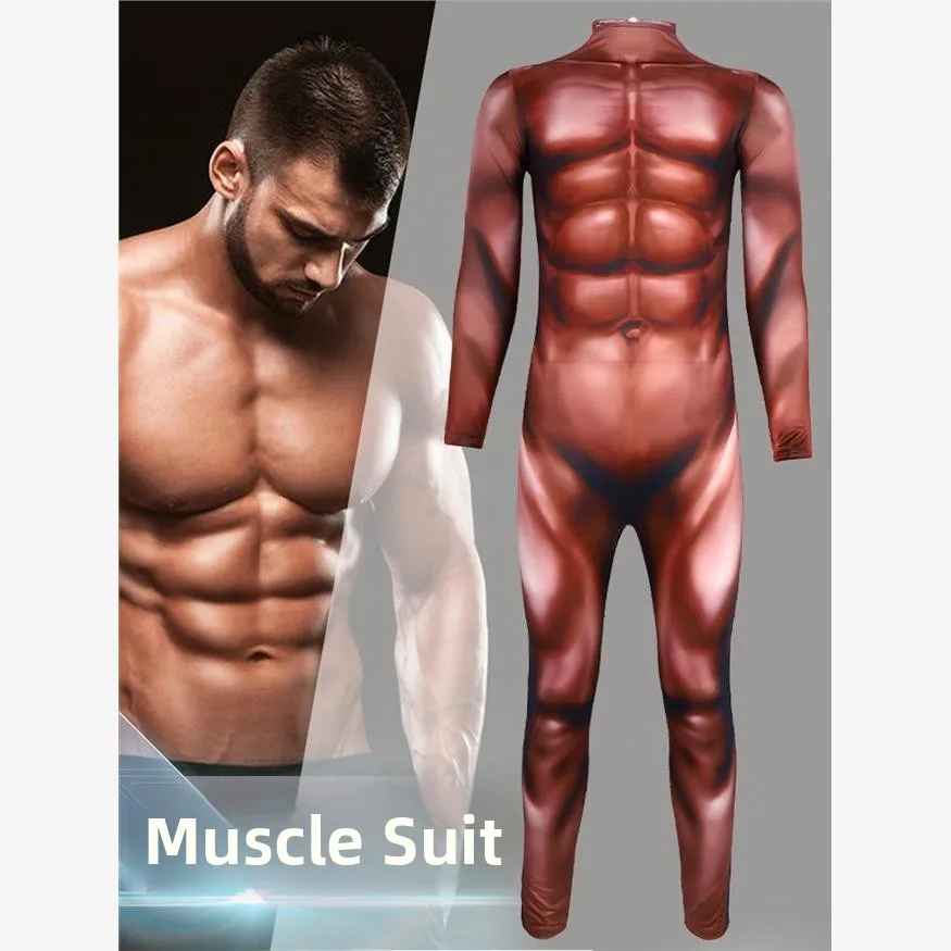 Halloween Super Giant Costume Muscle Suit 3D Printed Tightening Bodysuit Funny Shaping Outfit Chinese Manufacturer PU Material
Halloween Super Giant Costume Muscle Suit 3D Printed Tightening Bodysuit Funny Shaping Outfit Chinese Manufacturer PU Material